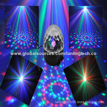 3W RGB Auto Sound Crystal Ball LED Christmas light